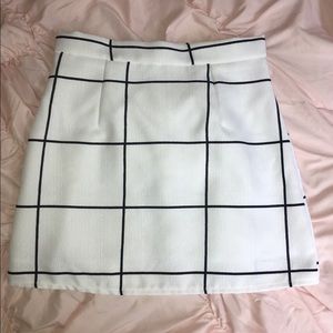 Check Bodycon Skirt